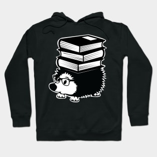 reading hedgehog nerd Hoodie